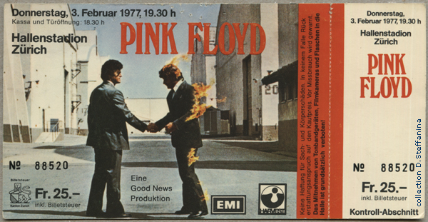 TICKET ZURICH 3.2.77