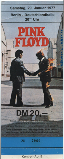 TICKET BERLIN 29.1.77
