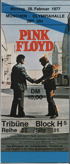 TICKET MUNCHEN 28.2.77