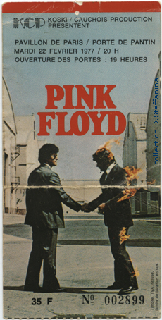 TICKET PARIS 22.2.77