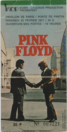 TICKET PARIS 25.2.77