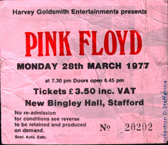 TICKET STAFFORD 28.3.77