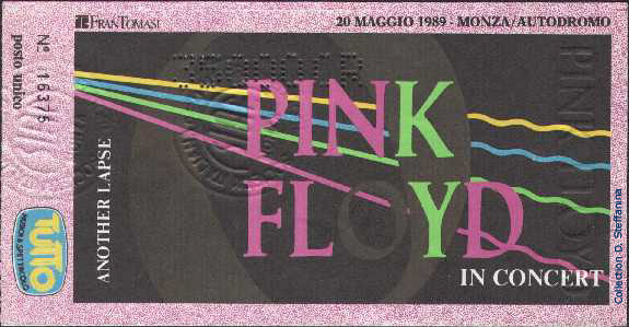 TICKET MONZA 20.5.89