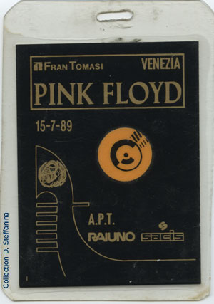 BACKSTAGE PASS VENEZIA 15.7.89